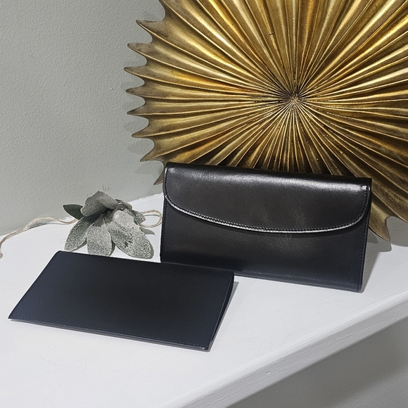 Vintage Coach Water Buffalo Combination Leather Checkbook Wallet # 4859 New! - Picture 4 of 10